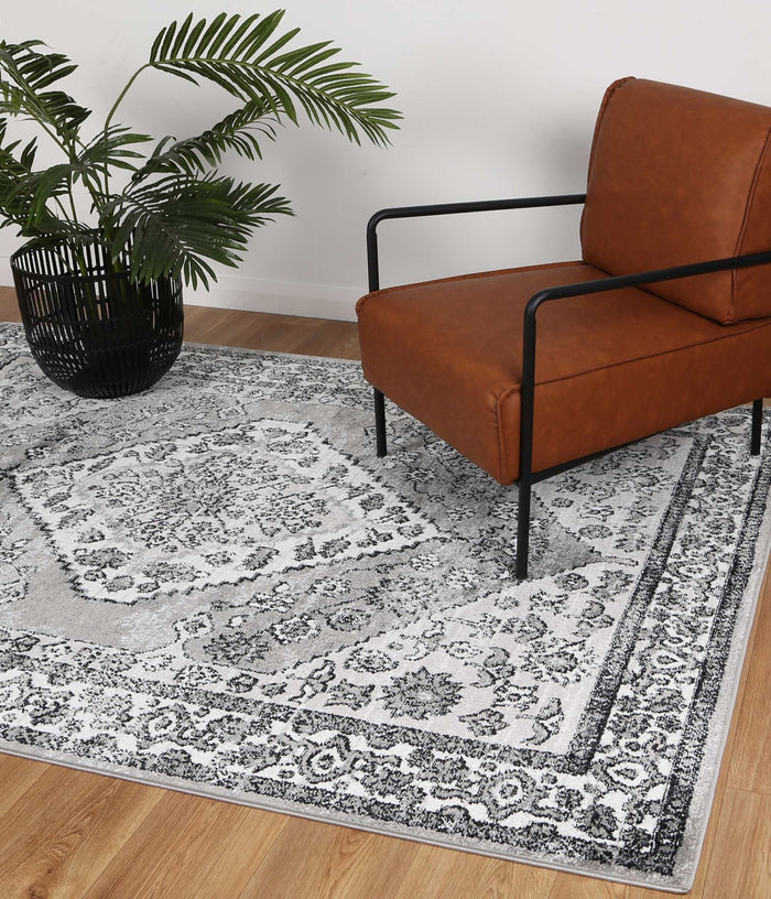 Anatolia Traditional Grey Black Rug