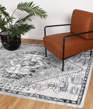 Anatolia Traditional Light Grey Rug - Floorsome - Rug