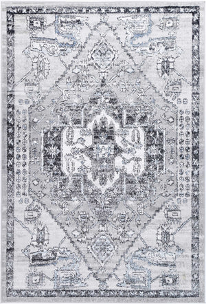 Anatolia Traditional Light Grey Rug - Floorsome - Rug