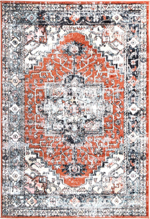 Anatolia Traditional Terracotta Rug - Floorsome - Rug