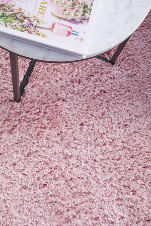 Angel Pink Shag Rug - Floorsome - Angel Collection