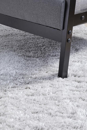 Angel Silver Shag Rug - Floorsome - Angel Collection