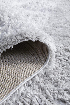 Angel Silver Shag Rug - Floorsome - Angel Collection