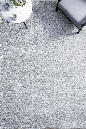 Angel Silver Shag Rug - Floorsome - Angel Collection