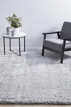 Angel Silver Shag Rug - Floorsome - Angel Collection