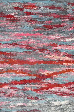 AquaSilk Multicoloured Horizontal Ribbon Stripes - Floorsome - Modern