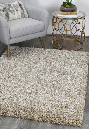 Arctic Plush Beige Shaggy Rug - Floorsome - Shaggy