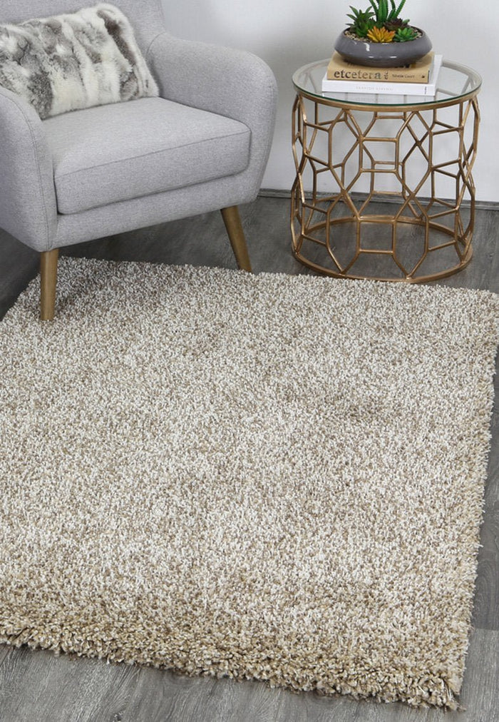 Arctic Plush Beige Shaggy Rug