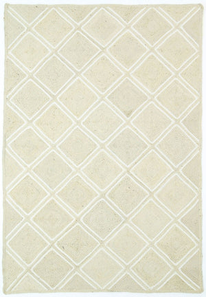 Artisan Beige Natural Parquetry Rug - Floorsome - Flatweave