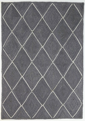 Artisan Grey Natural Diamond Rug - Floorsome - Flatweave