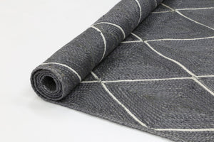 Artisan Grey Natural Diamond Rug - Floorsome - Flatweave