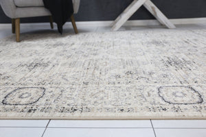 Arya Cream Ziegler Traditional Ikat Rug - Floorsome - Traditional