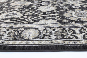 Arya Grey Ziegler Traditional Rug - Floorsome - Traditional