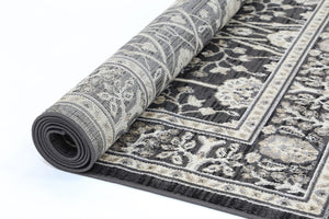 Arya Grey Ziegler Traditional Rug - Floorsome - Traditional