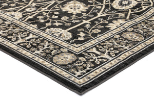 Arya Grey Ziegler Traditional Rug - Floorsome - Traditional