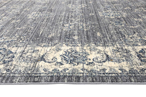 ATLANTA Vintage Grey Rug - Floorsome - Traditional