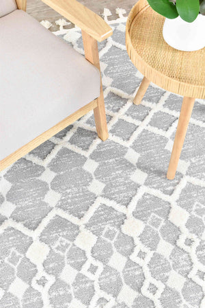 August Mia Grey Rug - Floorsome - INDOOR/OUTDOOR