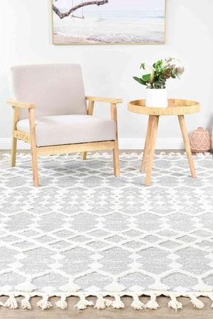 August Mia Grey Rug - Floorsome - INDOOR/OUTDOOR