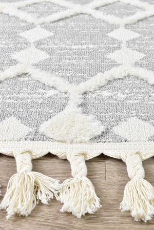 August Mia Grey Rug - Floorsome - INDOOR/OUTDOOR