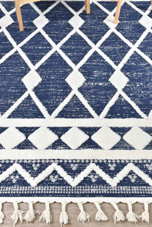 August Mia Navy Rug - Floorsome - INDOOR/OUTDOOR