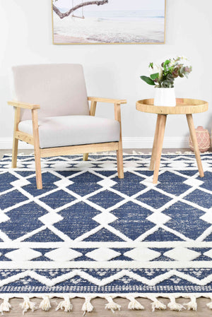 August Mia Navy Rug - Floorsome - INDOOR/OUTDOOR