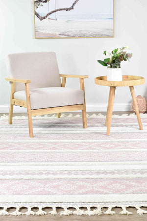 August Mia Pink Rug - Floorsome - INDOOR/OUTDOOR