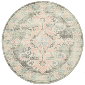 Avenue 701 Grey Round Rug - Floorsome - Avenue Collection