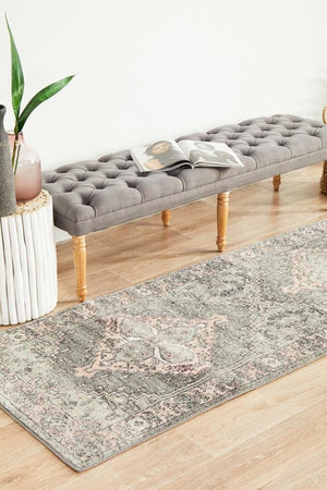 Avenue 703 Grey Runner Rug - Floorsome - Avenue Collection