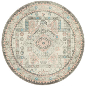 Avenue 704 Silver Round Rug - Floorsome - Avenue Collection