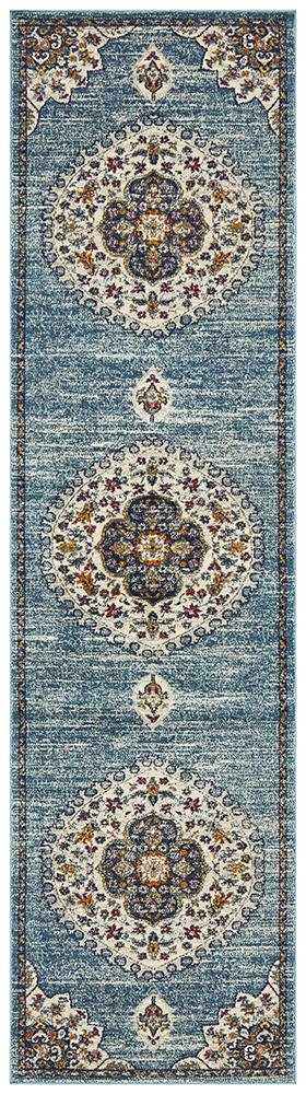 Babil Akkad Bohemian Blue Rug - Floorsome - MODERN