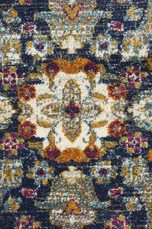 Babil Akkad Bohemian Blue Rug - Floorsome - MODERN