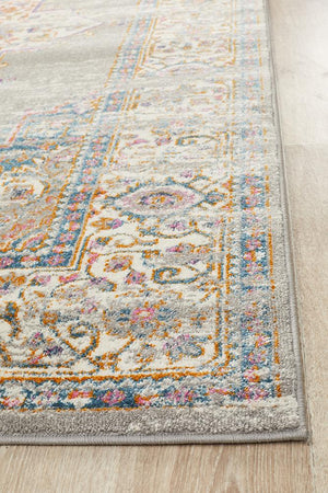 Babil Badra Bohemian Grey Rug - Floorsome - MODERN