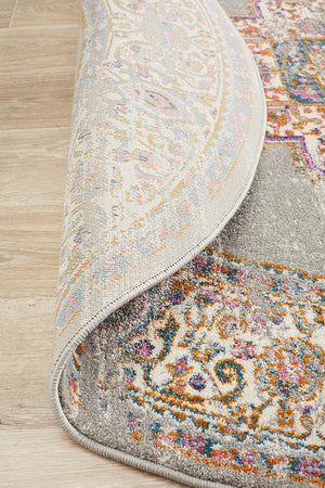 Babil Badra Bohemian Round Rug - Floorsome - MODERN