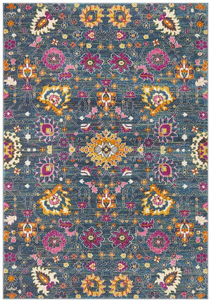 Babil Basra Bohemian Blue Rug - Floorsome - MODERN