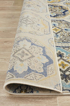 Babil Eshnunna Bohemian Blue Rug - Floorsome - MODERN