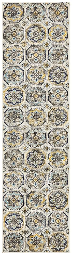 Babil Eshnunna Bohemian Blue Rug - Floorsome - MODERN