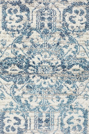 Babil Harran Bohemian Blue Runner Rug - Floorsome - MODERN