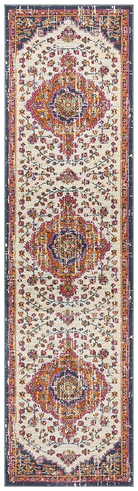 Babil Mosul Bohemian White Rug - Floorsome - MODERN