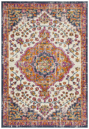 Babil Mosul Bohemian White Rug - Floorsome - MODERN