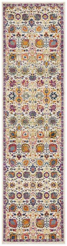 Babil Nuzi Bohemian Multi Runner Rug - Floorsome - MODERN