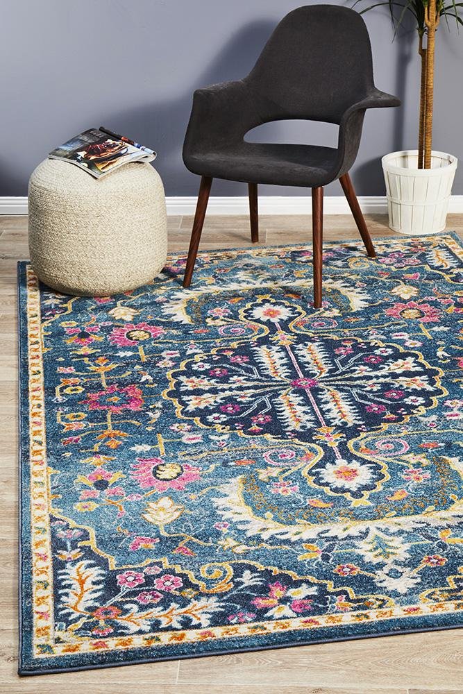 Babil Seleucia Bohemian Navy Rug