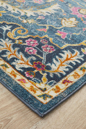 Babil Seleucia Bohemian Navy Rug - Floorsome - MODERN