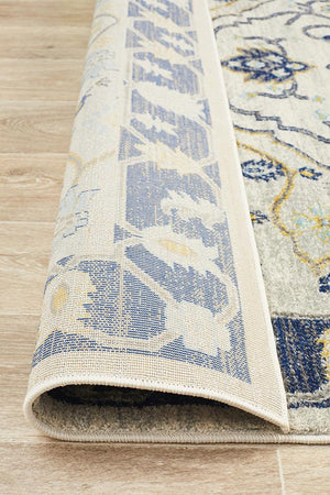 Babil Uruk Bohemian Navy Rug - Floorsome - MODERN