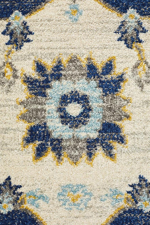 Babil Uruk Bohemian Navy Rug - Floorsome - MODERN