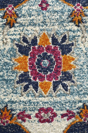 Babil Uruk Bohemian Rust Rug - Floorsome - MODERN