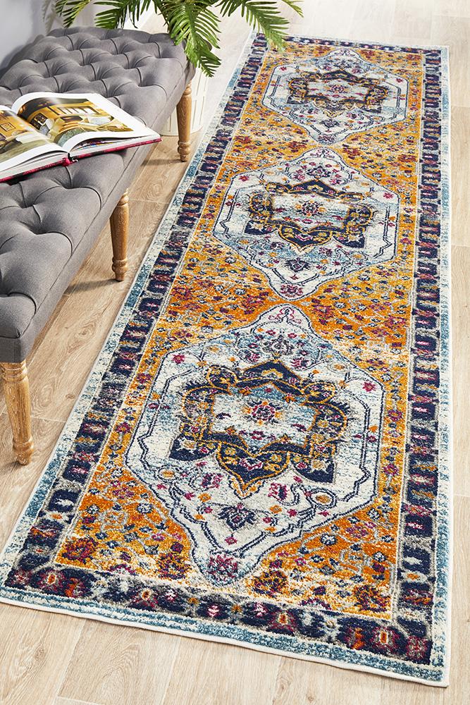 Babil Uruk Bohemian Rust Runner Rug