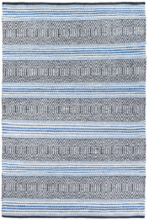 Berber Blue Flatweave Rug - Floorsome - FLATWEAVE