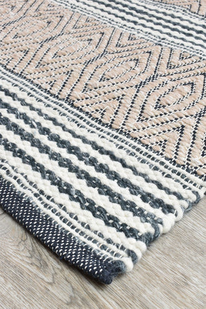 Berber Rose Flatweave Rug - Floorsome - FLATWEAVE