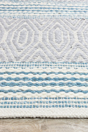 Berber Sky Flatweave Rug - Floorsome - FLATWEAVE