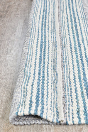 Berber Sky Flatweave Rug - Floorsome - FLATWEAVE